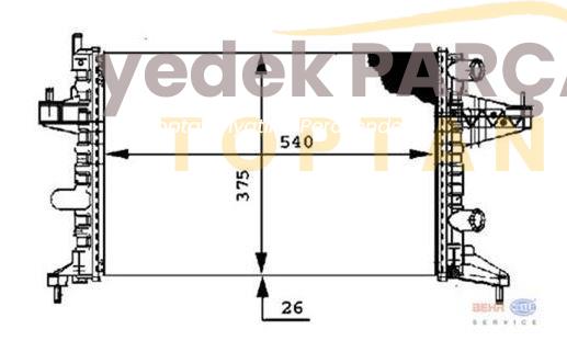 BEHR RADYATOR CORSAC 8MK376714341