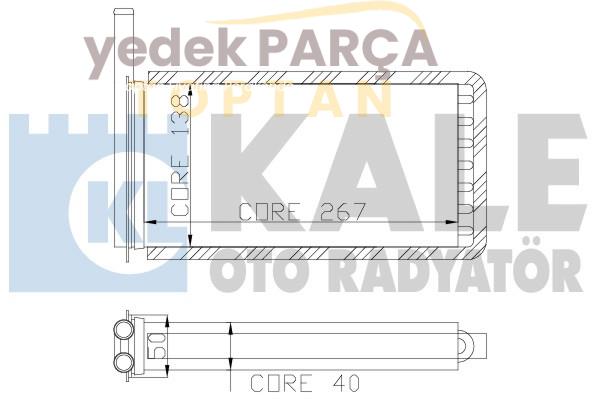 KALE KALORIFER RADYATORU ESCORT 1.4CL