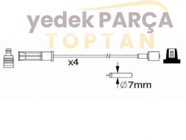 DODUCO BUJI KABLOSU R19 MEGANE 1.6I KANGOOO 1.4 I