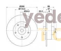 BOSCH FREN DISK AYNASI ARKA (TEKLI) DUZ 260MM MEGANE3 FLUENCE