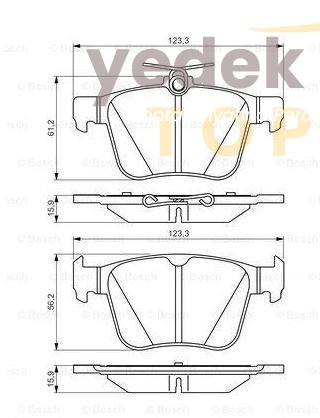 BOSCH FREN BALATASI ARKA 2013 > GOLF7 A3